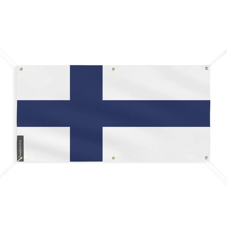 Drapeau de la finlande 6 oeillets en plusieurs tailles (m) - pixelforma