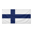 Drapeau finlande polyester résistant avec œillets robustes