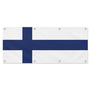 Drapeau finlande polyester résistant huit œillets extérieur