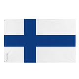 Flag of Finland in Multiple Sizes 100% Polyester Print with Double Hem - Pixelforma