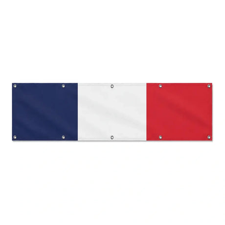 Drapeau de la France grand format XL en polyester avec dix œillets