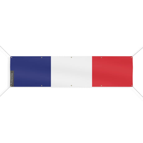 Drapeau de la France 10 Oeillets en plusieurs tailles - Pixelforma