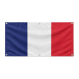 Drapeau france polyester résistant avec œillets solides