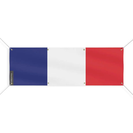 Drapeau de la france 8 oeillets en plusieurs tailles (l) - pixelforma