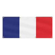 Drapeau france polyester résistant œillets usage extérieur