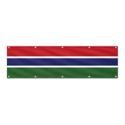 Drapeau de la Gambie grand format XL en polyester avec dix œillets