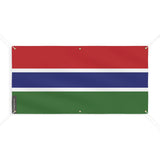 Drapeau de la gambie 6 oeillets en plusieurs tailles (m) - pixelforma