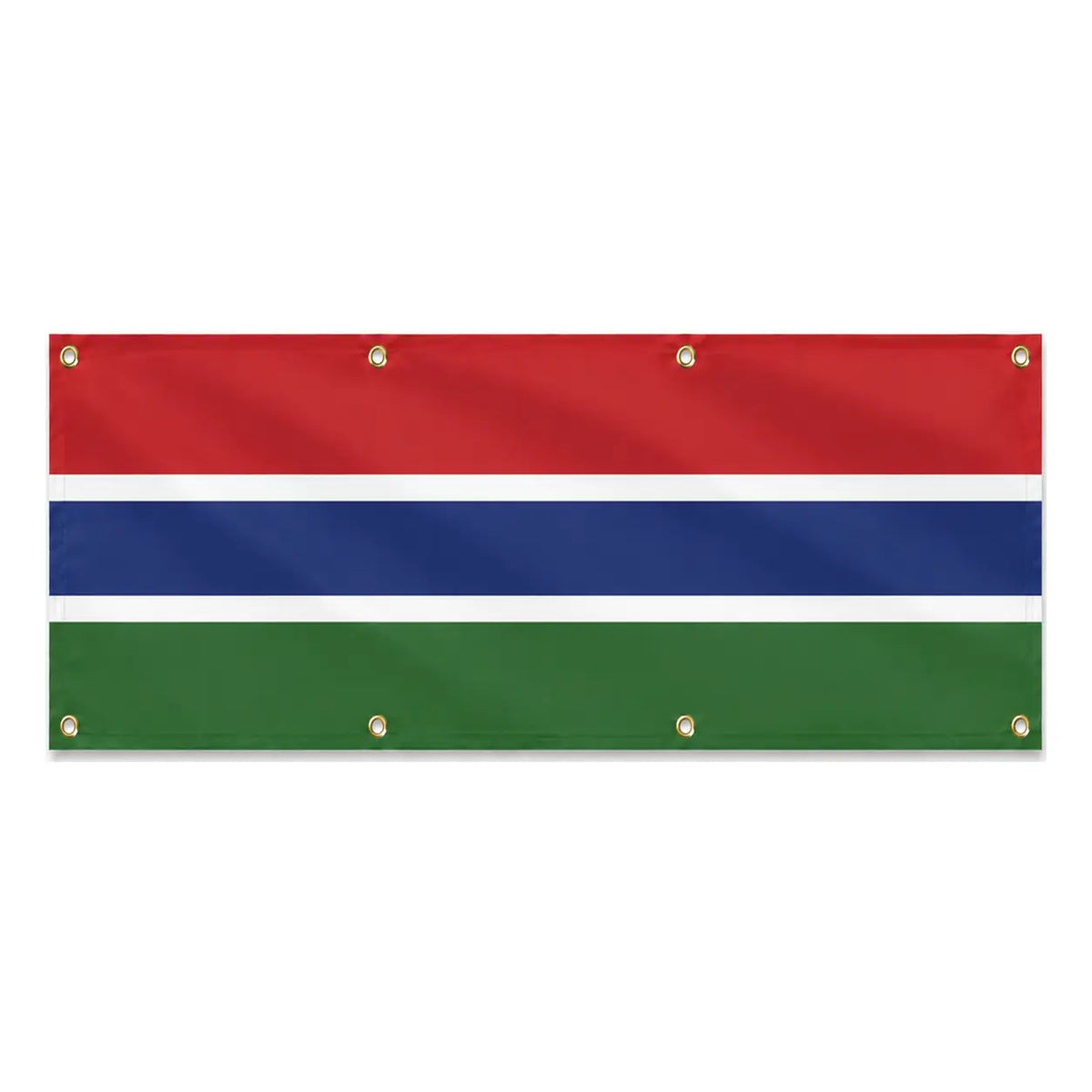 Grand drapeau gambie en polyester résistant aux intempéries