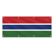 Grand drapeau gambie en polyester résistant aux intempéries
