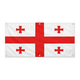 Drapeau géorgie en polyester résistant aux intempéries