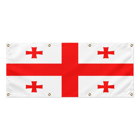 Drapeau géorgie en polyester résistant à l’usage extérieur