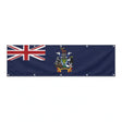 Drapeau de la Géorgie du Sud-et-les Îles Sandwich du Sud grand format XL en polyester avec dix œillets
