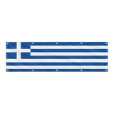 Drapeau de la Grèce grand format XL en polyester avec dix œillets