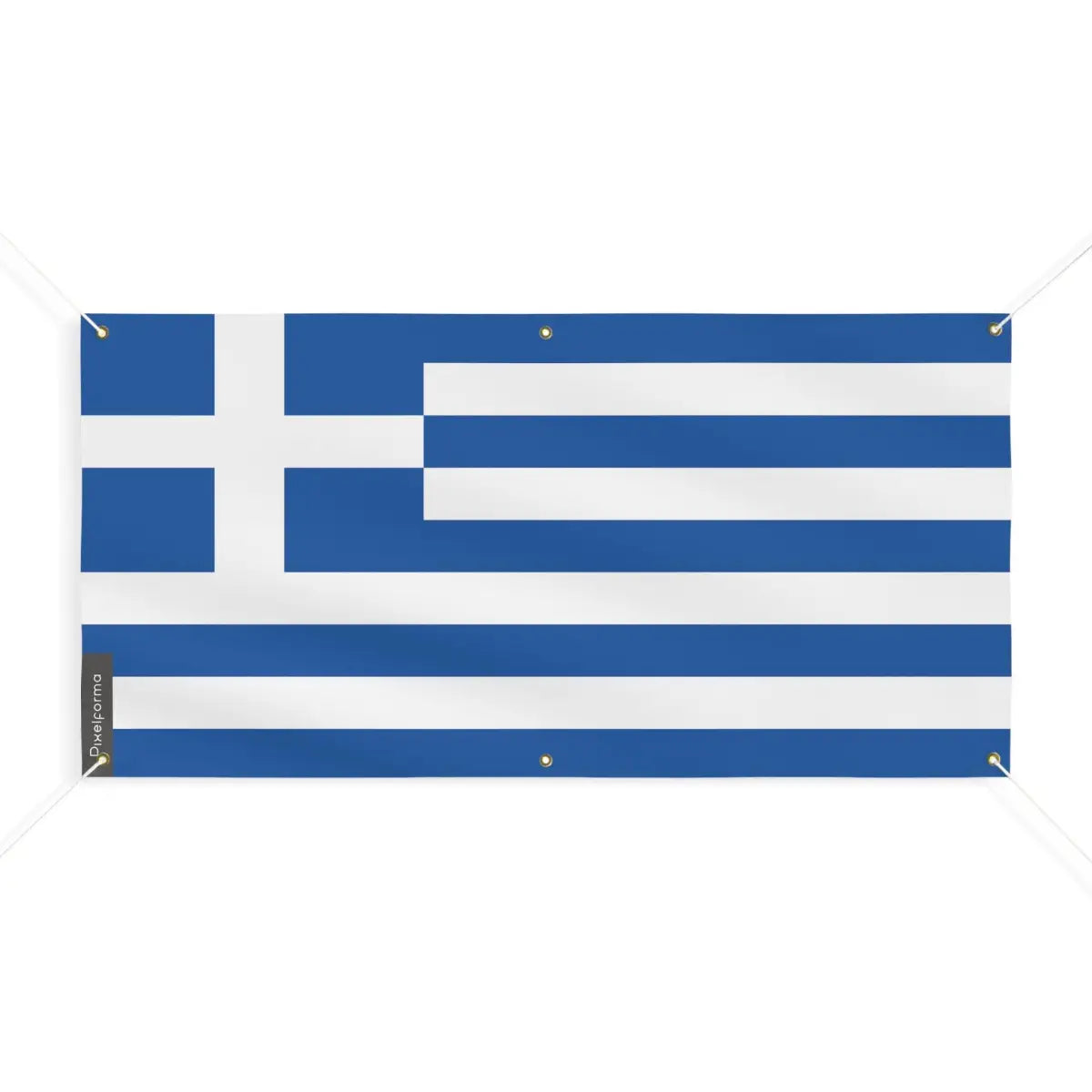Drapeau de la grèce 6 oeillets en plusieurs tailles (m) - pixelforma