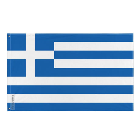 Flag of Greece in Multiple Sizes 100% Polyester Print with Double Hem - Pixelforma