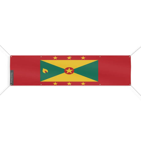 Drapeau de la Grenade 10 Oeillets en Plusieurs Tailles (XL) - Pixelforma 