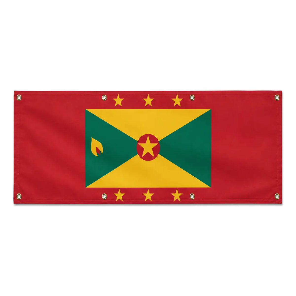 Drapeau grenade polyester résistant aux intempéries 8 œillets