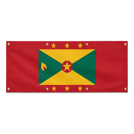 Drapeau grenade polyester résistant aux intempéries 8 œillets