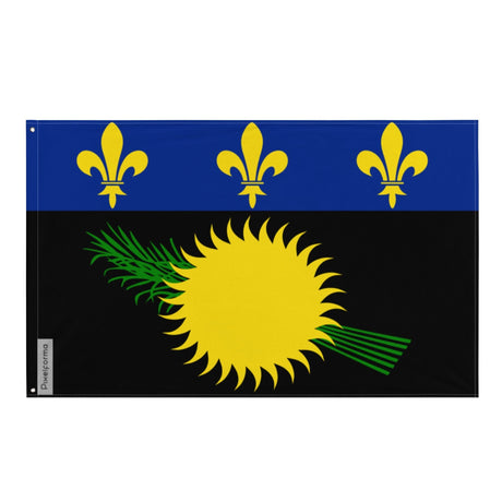 Flag of Guadeloupe in Multiple Sizes 100% Polyester Print with Double Hem - Pixelforma