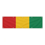 Drapeau de la Guinée grand format XL en polyester avec dix œillets