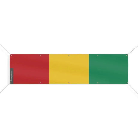 Drapeau de la Guinée 10 Oeillets en Plusieurs Tailles (XL) - Pixelforma 