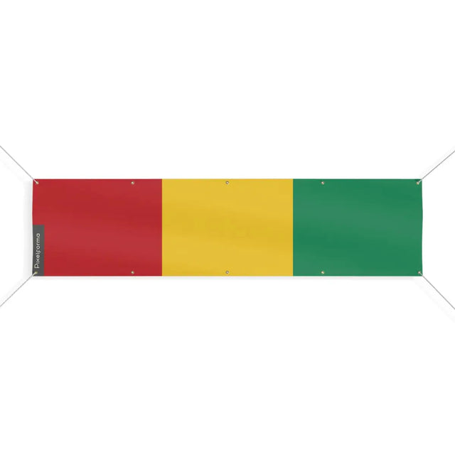 Drapeau de la Guinée 10 Oeillets en Plusieurs Tailles (XL) - Pixelforma 