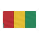 Drapeau de la guinée 6 oeillets en plusieurs tailles (m) - pixelforma