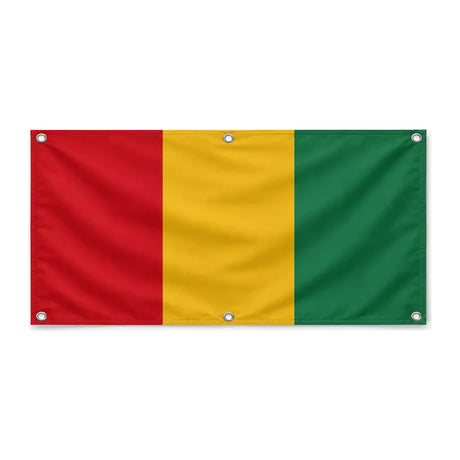 Drapeau guinée polyester résistant aux intempéries