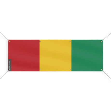 Drapeau de la Guinée 8 Oeillets en Plusieurs Tailles (L) - Pixelforma 