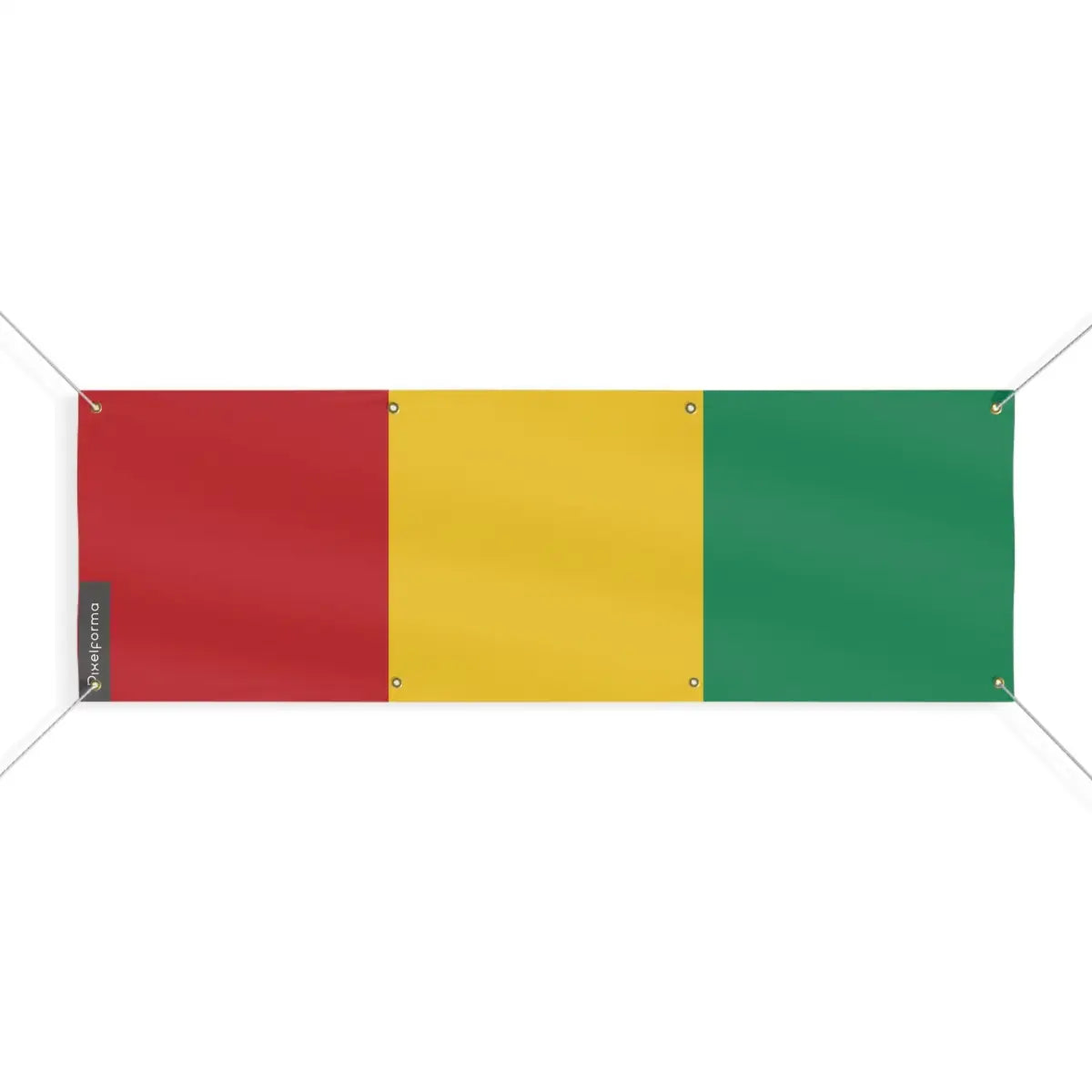Drapeau de la guinée 8 oeillets en plusieurs tailles (l) - pixelforma