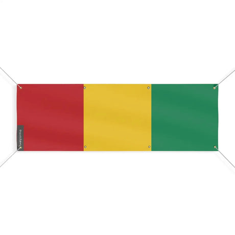 Drapeau de la guinée 8 oeillets en plusieurs tailles (l) - pixelforma