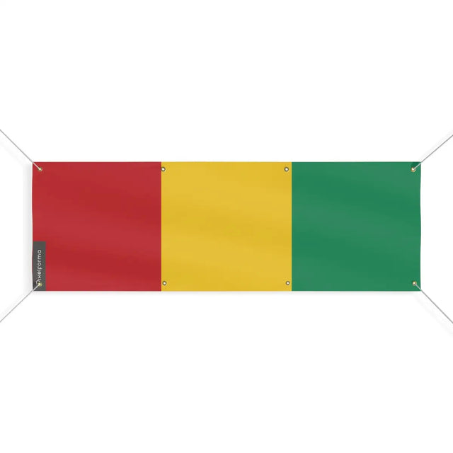 Drapeau de la guinée 8 oeillets en plusieurs tailles (l) - pixelforma
