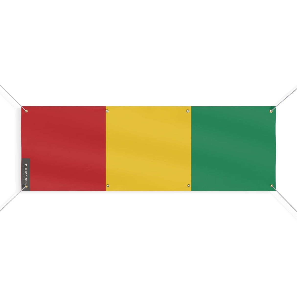 Drapeau de la Guinée 8 Oeillets en plusieurs tailles - Pixelforma