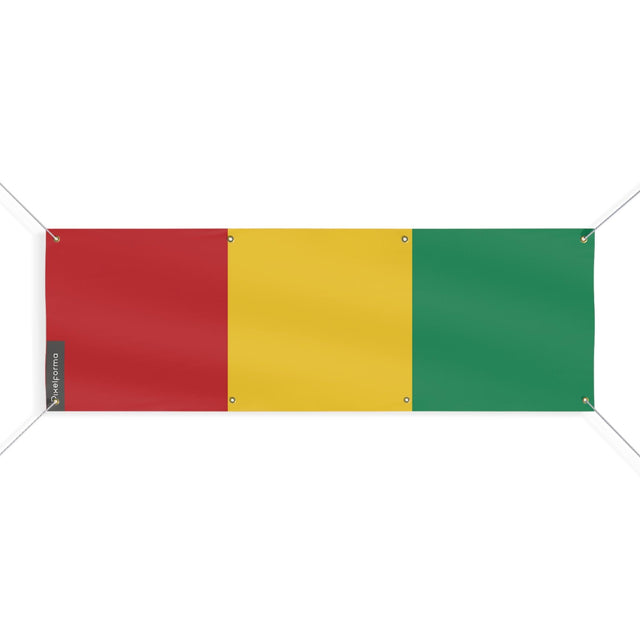 Drapeau de la Guinée 8 Oeillets en plusieurs tailles - Pixelforma