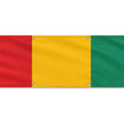 Drapeau guinée polyester résistant usage extérieur 8 œillets