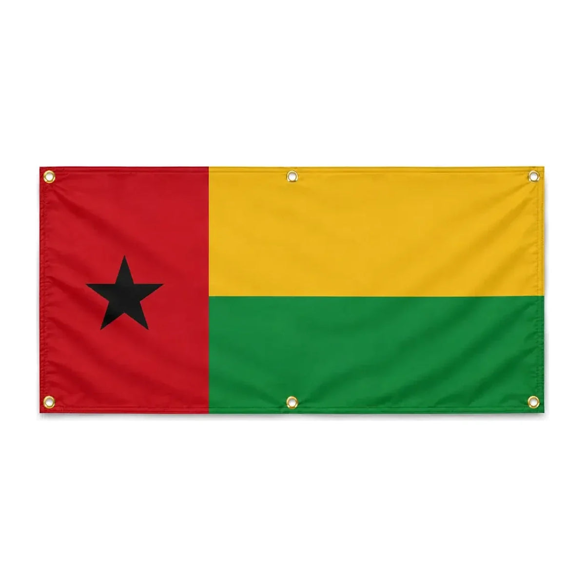 Drapeau guinée-bissau polyester résistant à l’extérieur