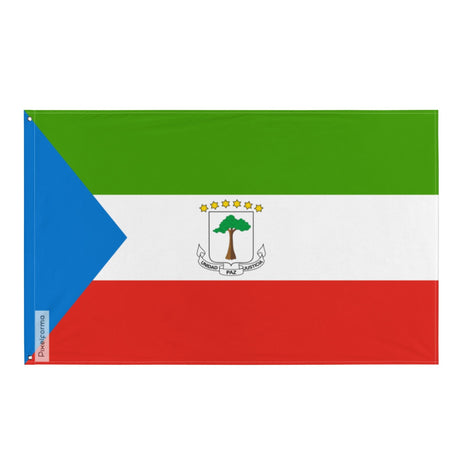Equatorial Guinea Flag in Multiple Sizes 100% Polyester Print with Double Hem - Pixelforma