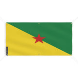 Drapeau de la guyane 6 oeillets en plusieurs tailles (m) - pixelforma