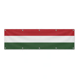 Drapeau de la Hongrie grand format XL en polyester avec dix œillets