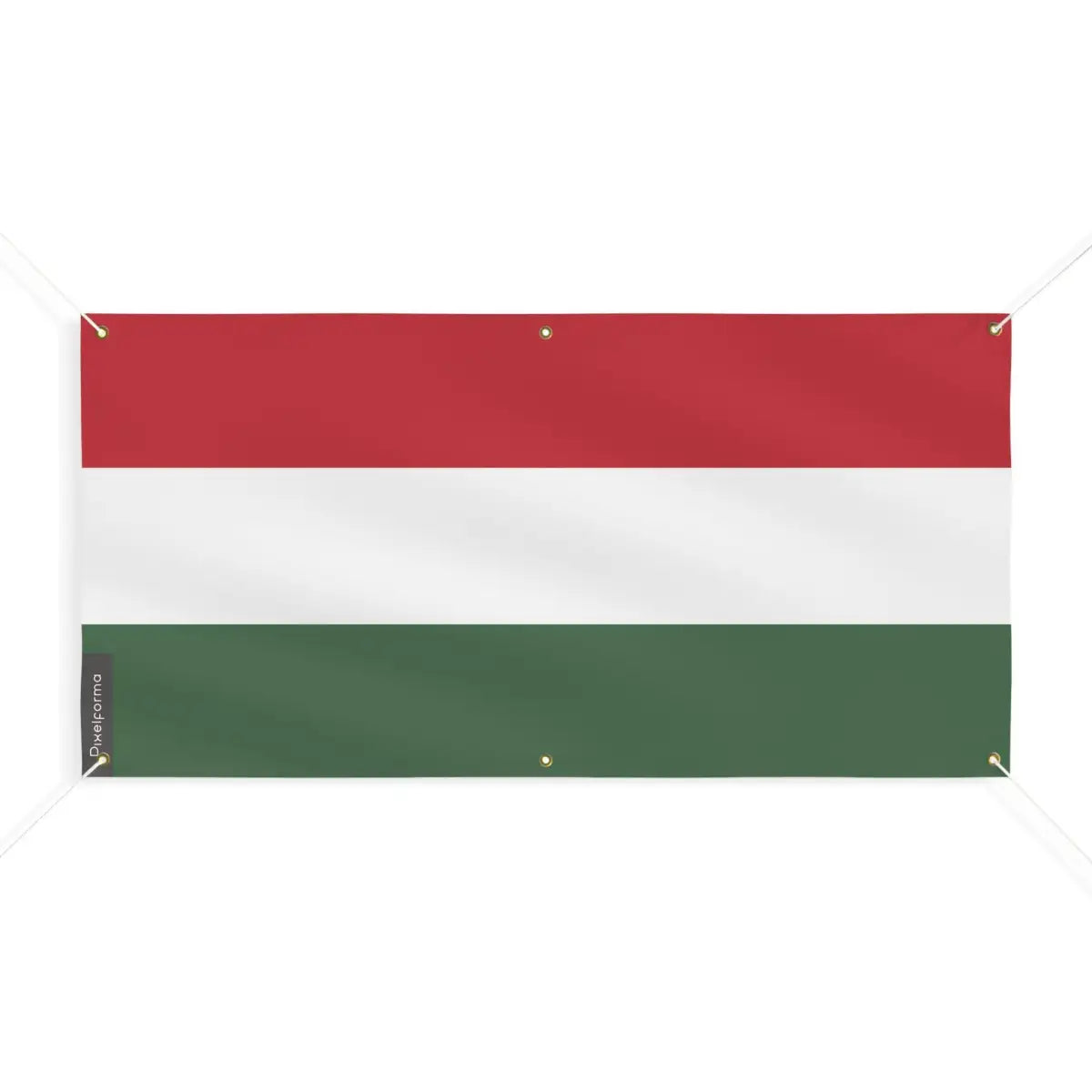 Drapeau de la hongrie 6 oeillets en plusieurs tailles (m) - pixelforma