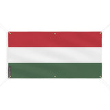 Drapeau de la hongrie 6 oeillets en plusieurs tailles (m) - pixelforma