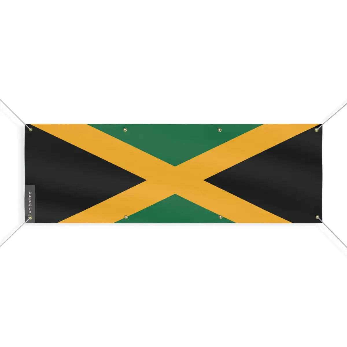 Drapeau de la Jamaïque 8 Oeillets en Plusieurs Tailles (L) - Pixelforma 