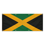 Drapeau jamaïque polyester résistant usage extérieur durable