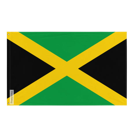 Jamaica Flag in Multiple Sizes 100% Polyester Print with Double Hem - Pixelforma