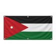Drapeau jordanie polyester résistant 6 œillets extérieur