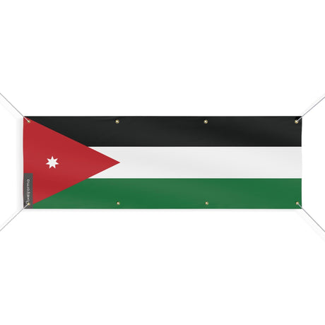 Drapeau de la Jordanie 8 Oeillets en plusieurs tailles - Pixelforma