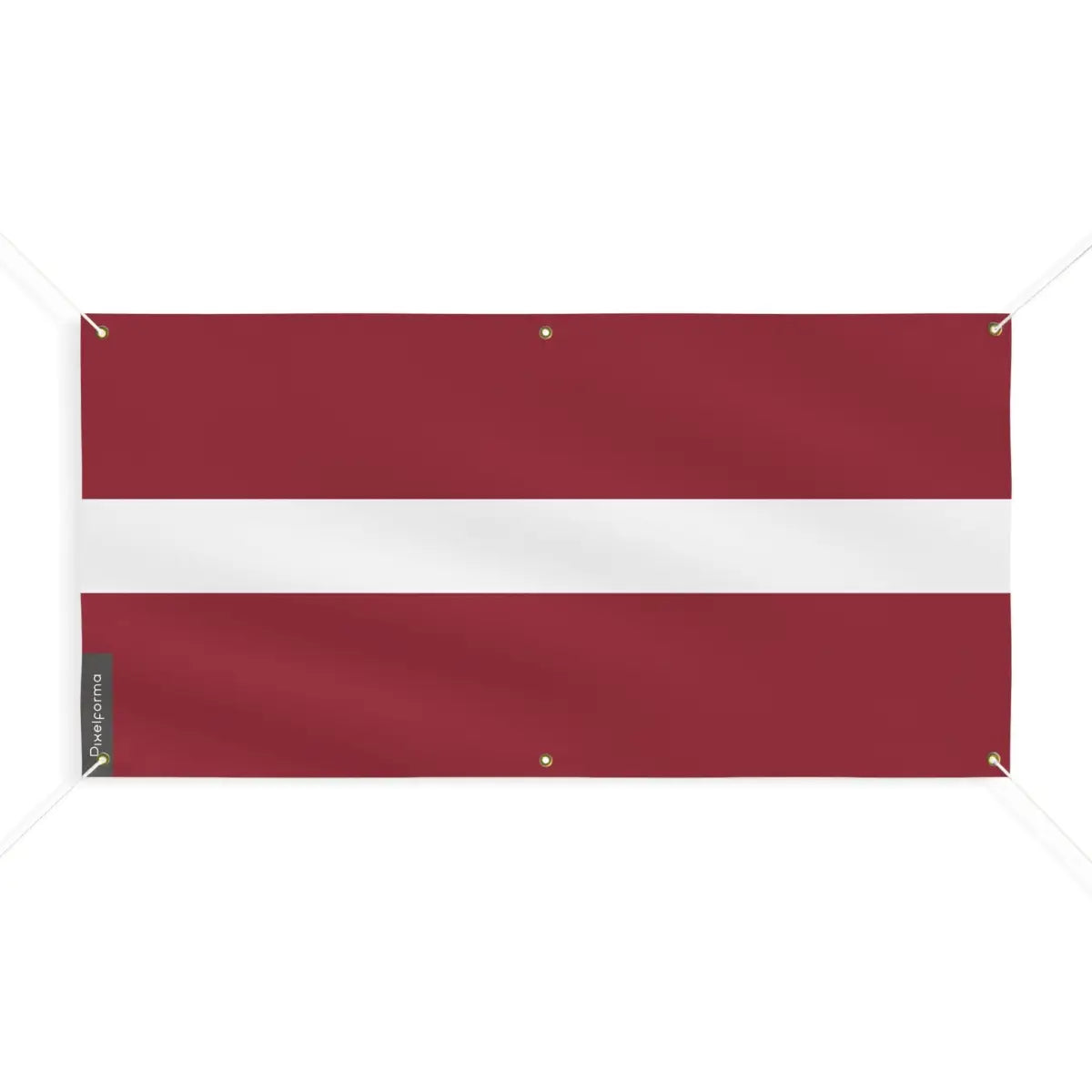 Drapeau de la lettonie 6 oeillets en plusieurs tailles (m) - pixelforma