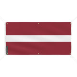 Drapeau de la lettonie 6 oeillets en plusieurs tailles (m) - pixelforma