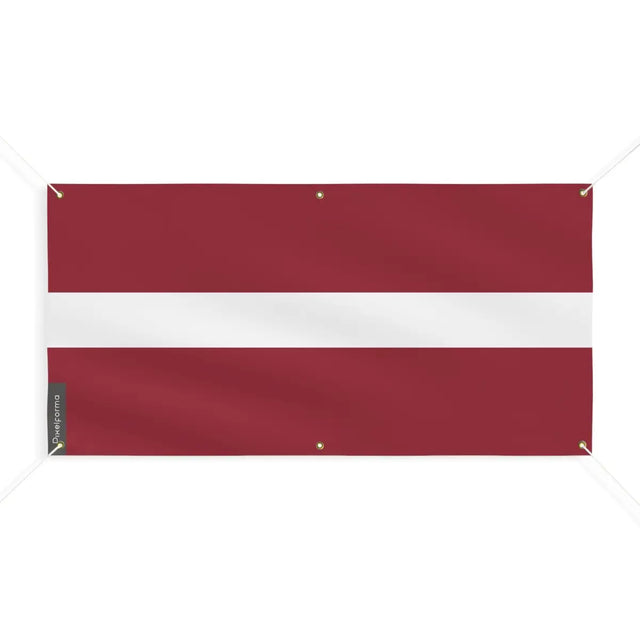 Drapeau de la lettonie 6 oeillets en plusieurs tailles (m) - pixelforma