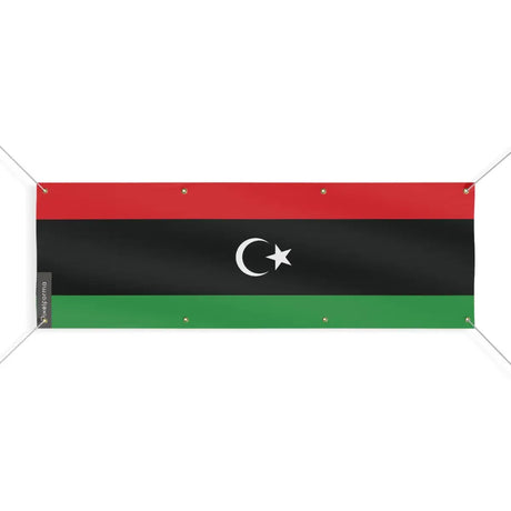 Drapeau de la libye 8 oeillets en plusieurs tailles (l) - pixelforma